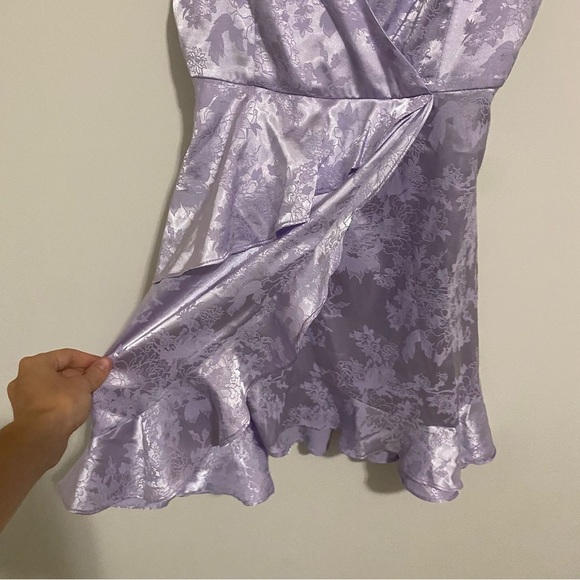 Altar'd State Light Purple Jacquard Mini Dress size Medium - Picture 3 of 9